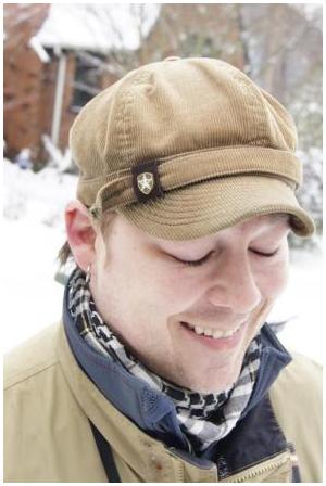 David in the snow